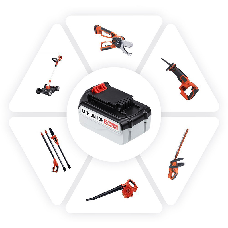 ブラック＆デッカーLB20、LBX20、LBX4020、LB2X4020電気ドリル用交換用20V 3000mAhリチウムイオン電池